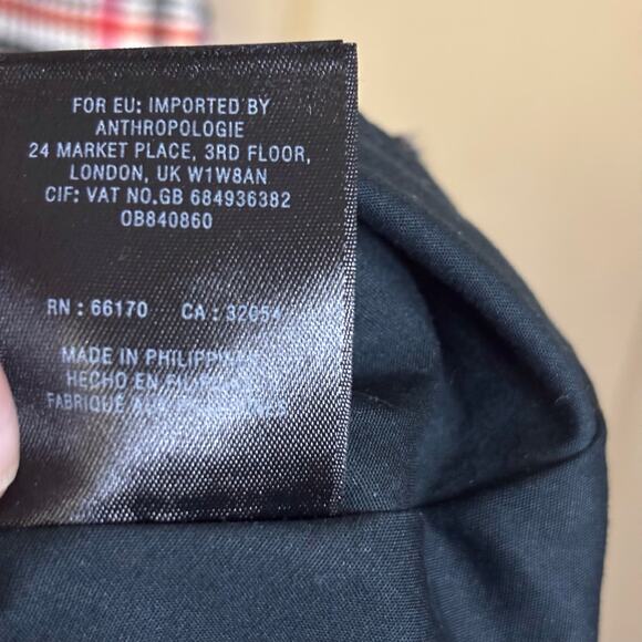 Anthropologie plaid fit and flare dark academia dress cap sleeve size 10 - Picture 5 of 5